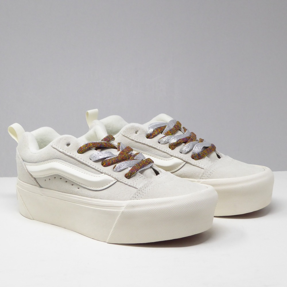 New Vans Knu Stack Platform Gray Suede Rainbow Gl… - image 2